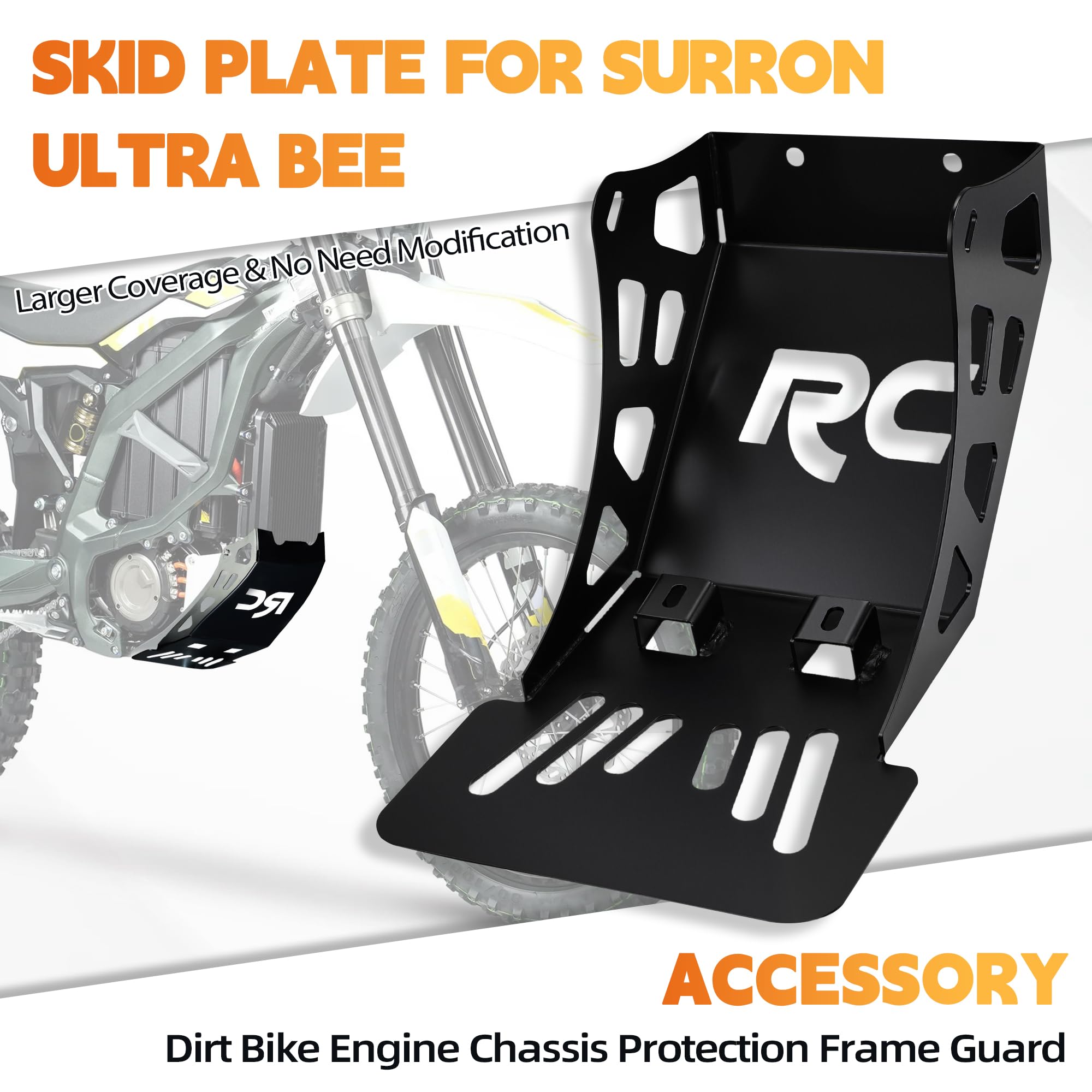 Condition photo showing New/Like New for baouff skid plate for surron ultra bee,dirt bike engine chassis protection bash guard for electric d