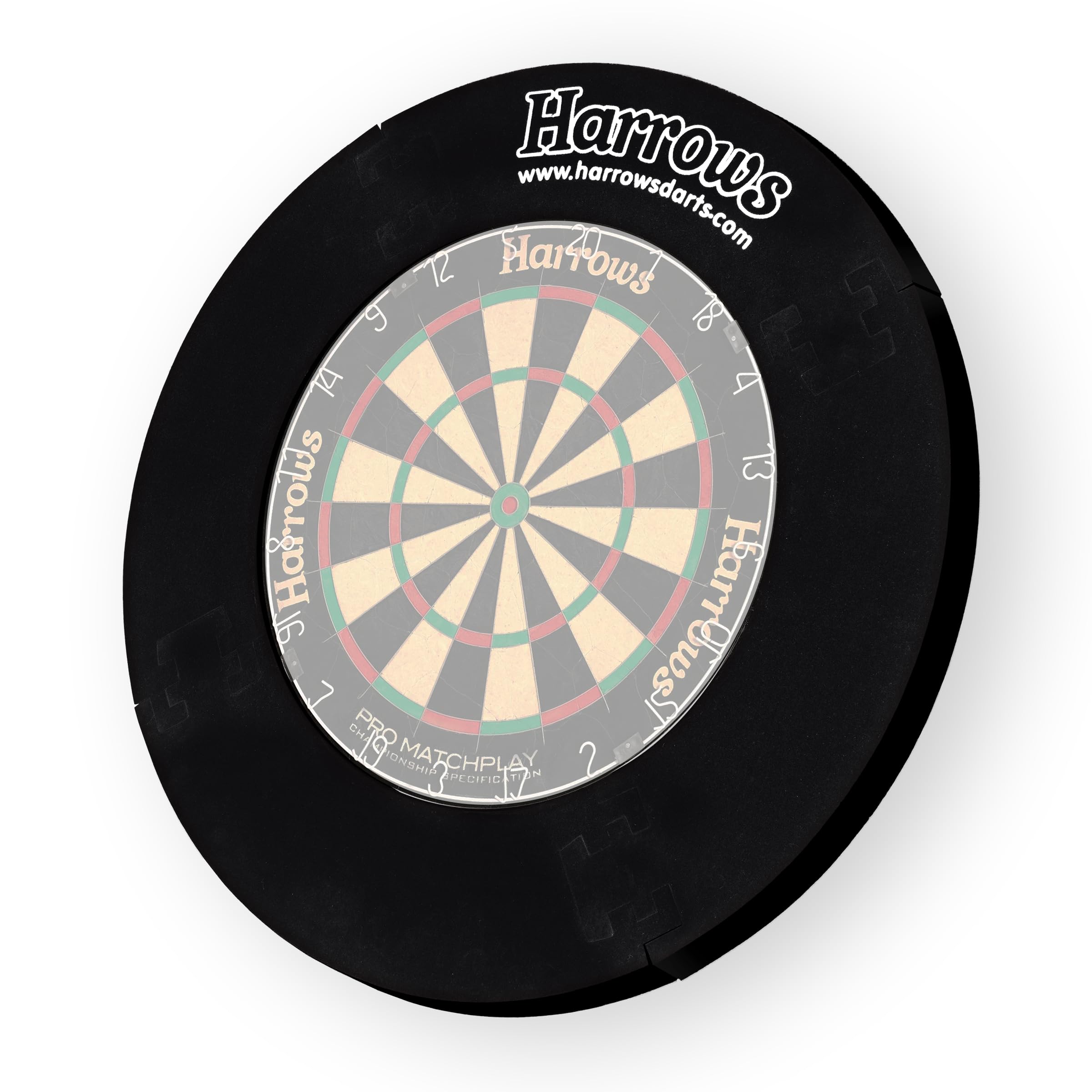 Harrows Dartboard Surround – 4-Piece Wall Protector Ring or Complete Premium Darts Bundle with Board, Trophy Darts & Oche – Home, Club & Gift Set Options (4pc Surround)