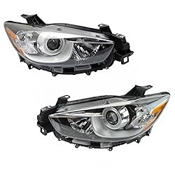 TRQ 2 Piece Headlight Assembly Set Driver