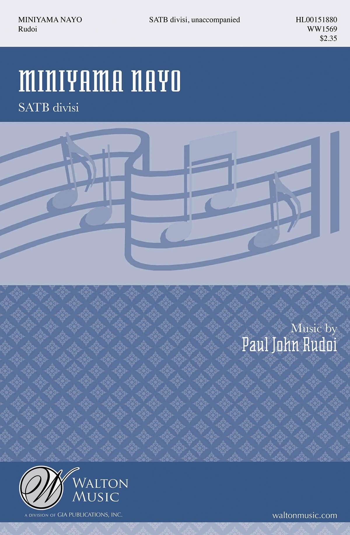 Miniyama Nayo (from Nonsense) - SATB divisi a Cappella - CHORAL SCORE