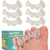 WUTAIN Toe Separators-Improve Toe Problems,Toe Spacers for Men Soft and Comfortable SEBS Material Bunion Corrector for Women Men,Toe Separators for Overlapping Toes, Hammer Toes,Bunions(3 Pairs)