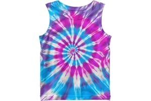 Kids Tie Dye Tank Tops Boys Girls Sleeveless Shirt Toddler Boys Tank Tops Rainbow Tie Dye Shirt Summer Casual Outfits