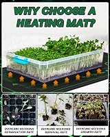 Ahalie Seedling Heat Mat with Digital Thermostat, 10x20.75", Waterproof view 3