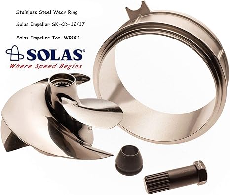 Amazon Com Solas Sea Doo Spark Impeller Sk Cd 12 17 W Stainless Wear Ring Impeller Tool Automotive