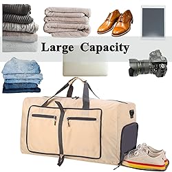 Woogwin Travel Duffel Bag Large Foldable Waterproof