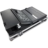 ProX XS-MIDM32RDHW ATA Digital Audio Mixer Flight Case for Midas M32R Console with Doghouse Compartment and Caster Wheels