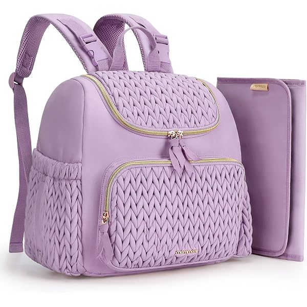 Quilted Purple diaper bag Kids Quilted Weekender Bag | Gap main image 2