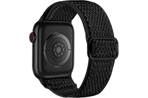 Lerobo Elastic Band Compatible with Apple Watch Band 44mm 45mm 42mm 49mm 46mm Men Nylon Solo Loop Sport Strap for iWatch Ultr