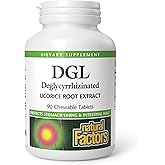 Natural Factors DGL Chewable - Digestive Support Supplement with Licorice Root Extract - Chewable Tablets Support Stomach Lining & Health - Non-GMO & Gluten-Free - 90 Chewable Tablets (90 Servings)