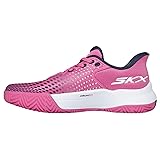 Skechers Women's Viper Court Elite, Pink/Gray, 6