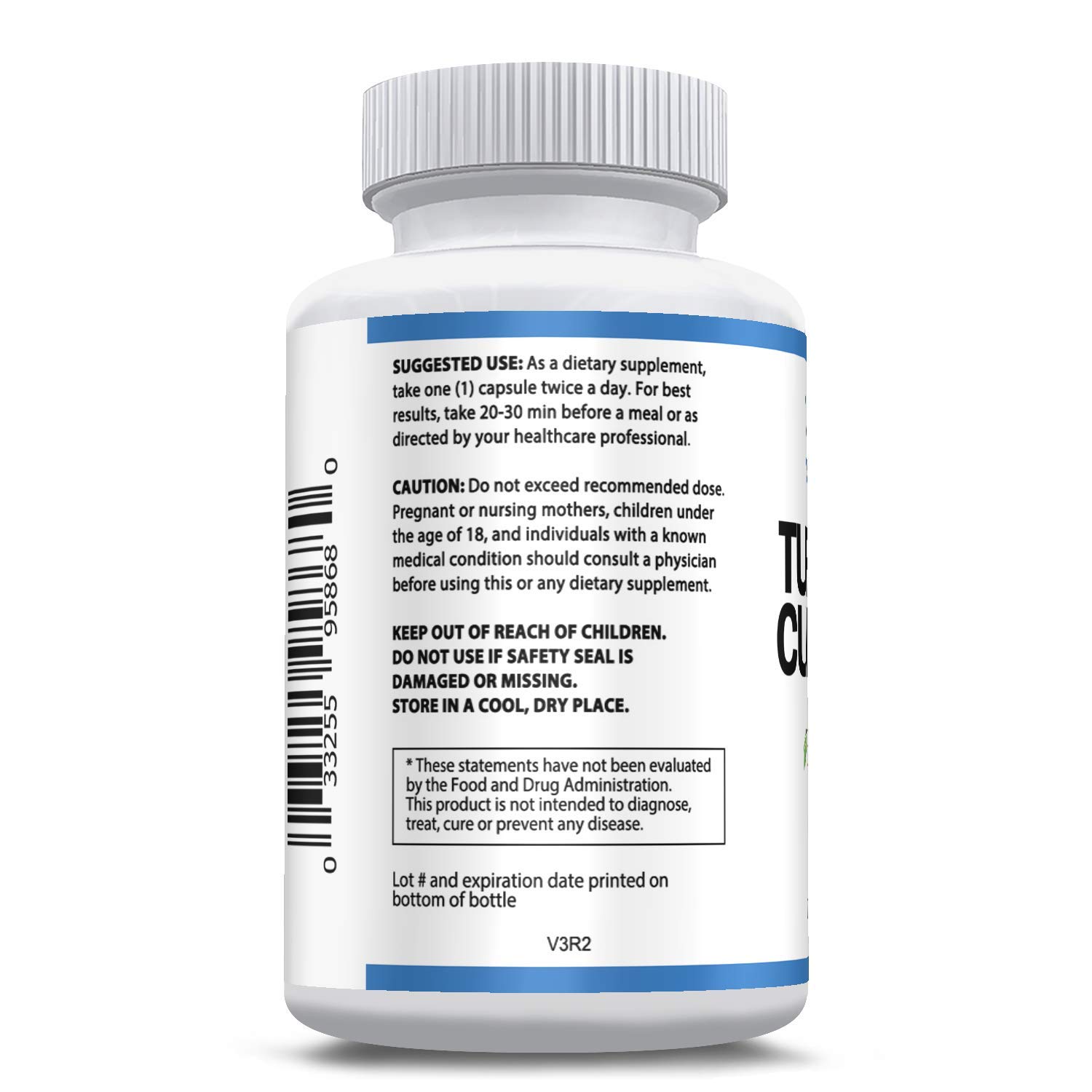 Vitawell Nutrition Turmeric Curcumin with Bioperine® 600mg, 60 Capsules