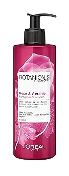 Botanicals Farbglanz Shampoo, ohne Silikon für coloriertes Haar, mit Rose und Geranie, schützt die Haarfarbe und bringt sie z