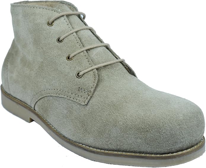 Mens Titan Desert Boot in Sand Suede Extra Wide 4E fitting. Size 12
