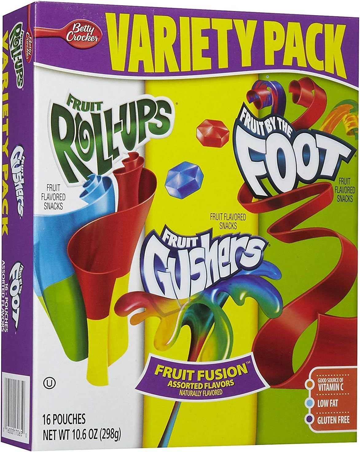Fruit Snacks Variety Pack, 16 ct - PACK OF 4