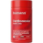 Humann Cardiovasular Health Daily 4-in-1 Capsules, Vascular Support, 60 Ct | Glycocalyx &amp; Blood Pressure Support, Clinically Studied, Non-GMO, Hyaluronic Acid &amp; Grape Seed Extract Supplement