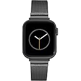Nine West Fashion Mesh Bracelet for Apple Watch Secure, Adjustable, Apple Watch Band Replacement, Fits Most Wrist