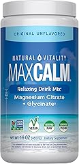 Natural Vitality Calm, Magnesium Supplement, Anti-Stress Drink Mix Powder, Gluten Free, Vegan, & Non-GMO, Original Unflavored