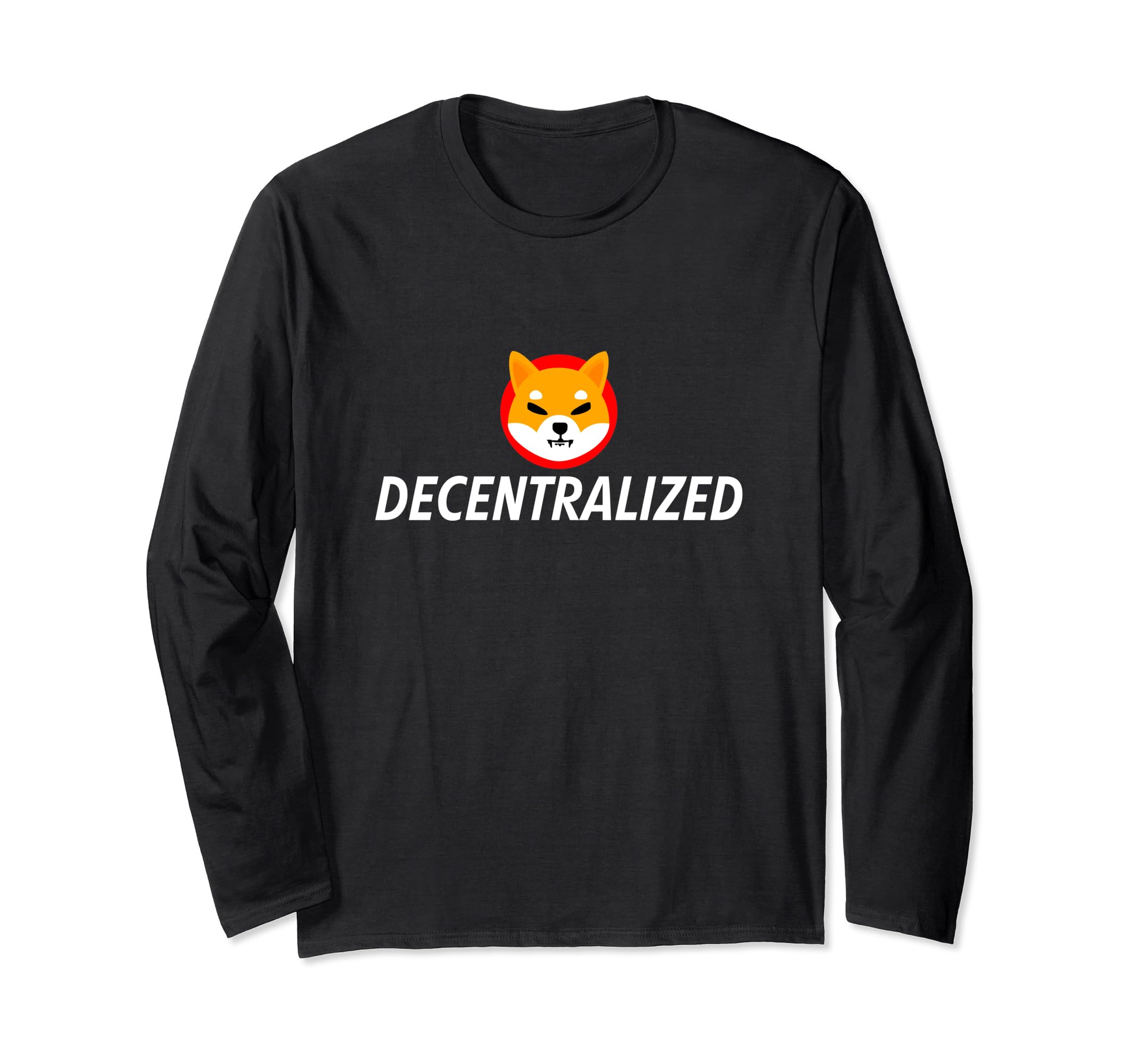 Shiba Coin Decentralized Blockchain HODL Cryptocurrency Cool Long Sleeve T-Shirt