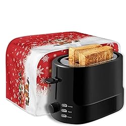 Annejudy 2 Slice Bread Toaster Cover Christmas