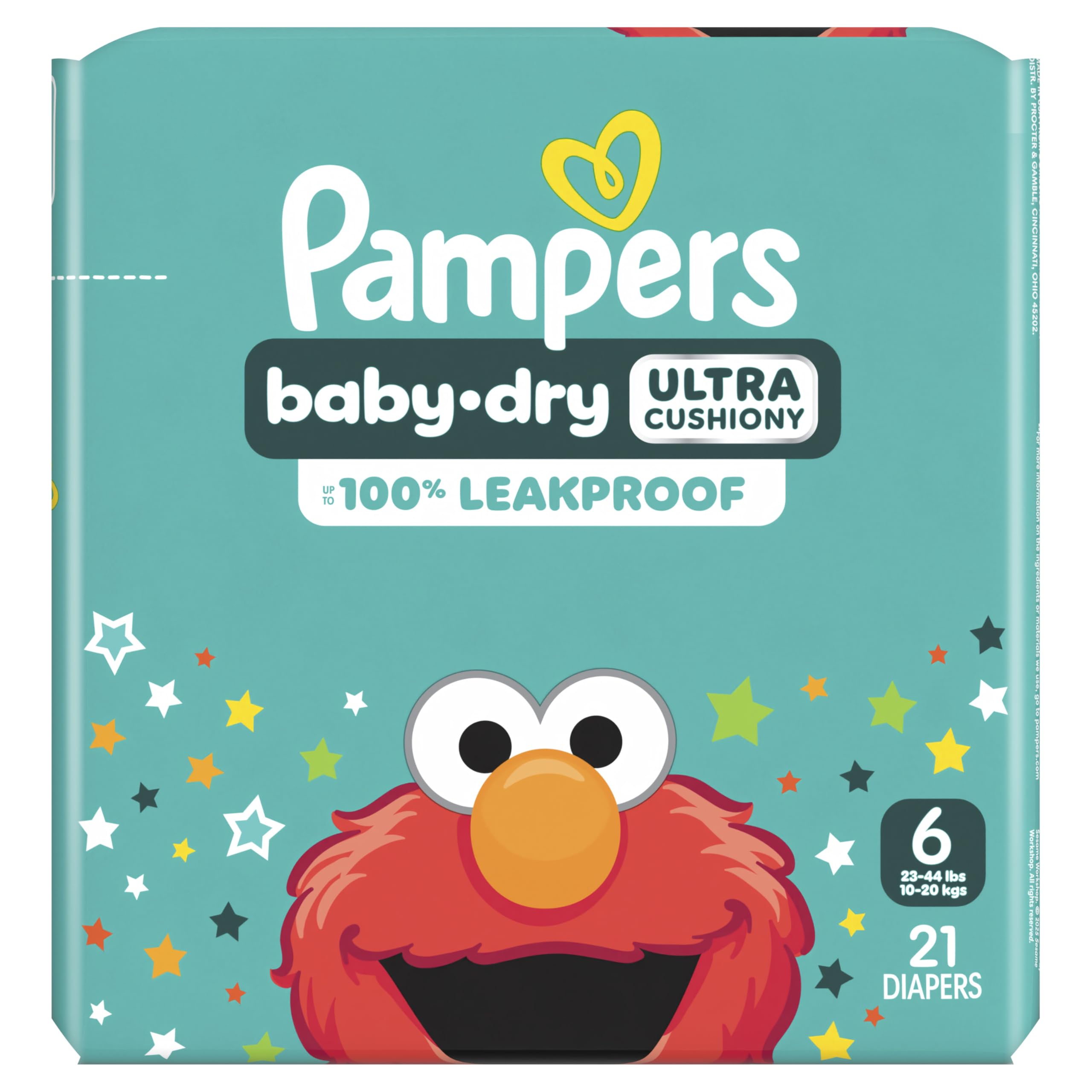 Pampers Diapers - Baby Dry - Size 6, 21 Count, Absorbent Disposable Infant Diaper (Packaging May Vary)
