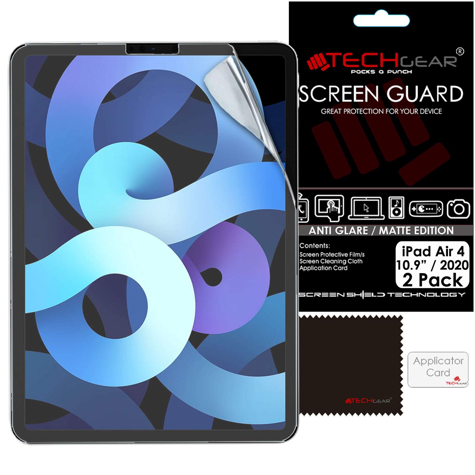 TECHGEAR 2 Pack iPad Air 5/4, 5th / 4th Generation Anti Glare Screen Protectors, MATTE Screen Protector Guard Cover Designed For iPad Air 10.9" 2022/2020