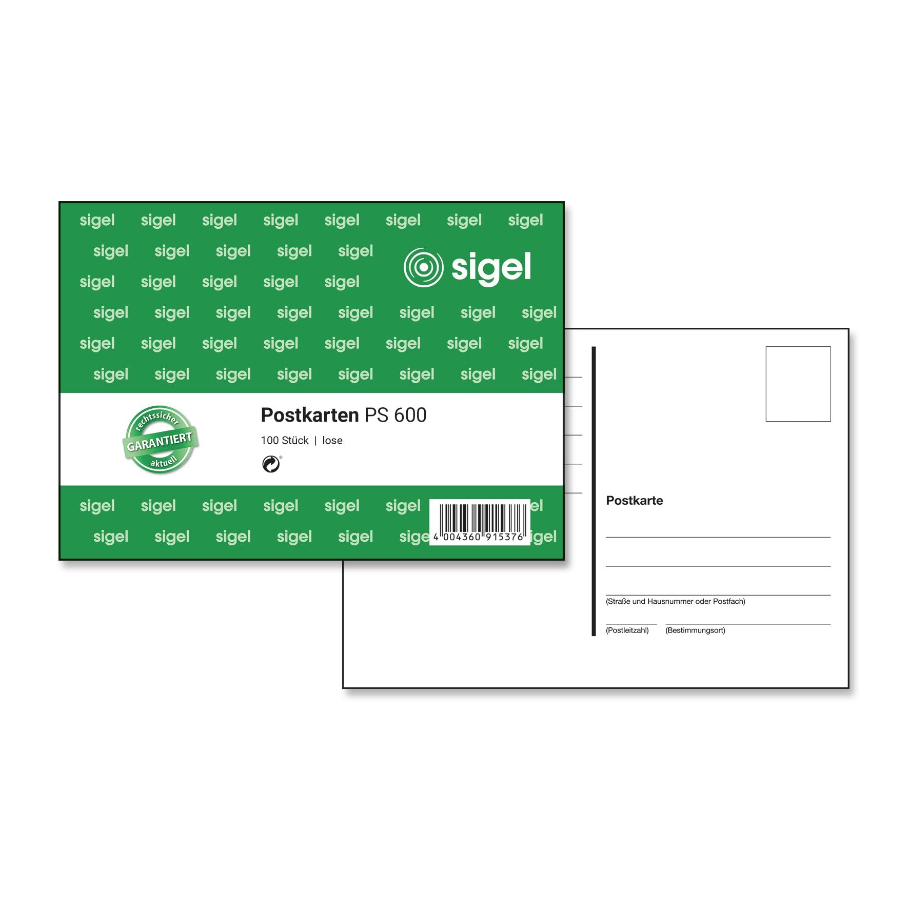 Sigel PS600 Postcards A6 Size Pack of 100