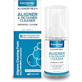 EverSmile AlignerFresh Original Clean Foam &ndash; Cleaner Compatible w/Invisalign and All Clear Aligners &amp; Retainers &ndash; Eliminates Bacteria, Whitens Teeth, Fights Bad Breath &ndash; 25ml (1 Pack)