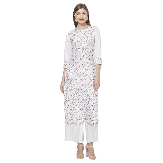 Womens crepe straight Kurta