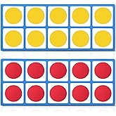 WinnerWhy 2 Set Giant Magnetic Foam Ten Frames Set, Early Math Manipulative, Frames with Disks, Teach Number Concepts, Addition and Subtractionfor Kids, Kindergarten Math Games