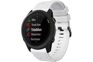 Senter Band for Garmin Forerunner 745 Band,22mm Soft Silicone Sport Replacement Strap Band Compatible with Garmin Forerunner 745 Smart Watch