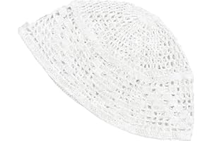 HYAMO Lightweight Portable Muslims Knit Cap Easy to Carry Foldable Design Breathable Prayer Cap Ideal for Travel Commute Men 