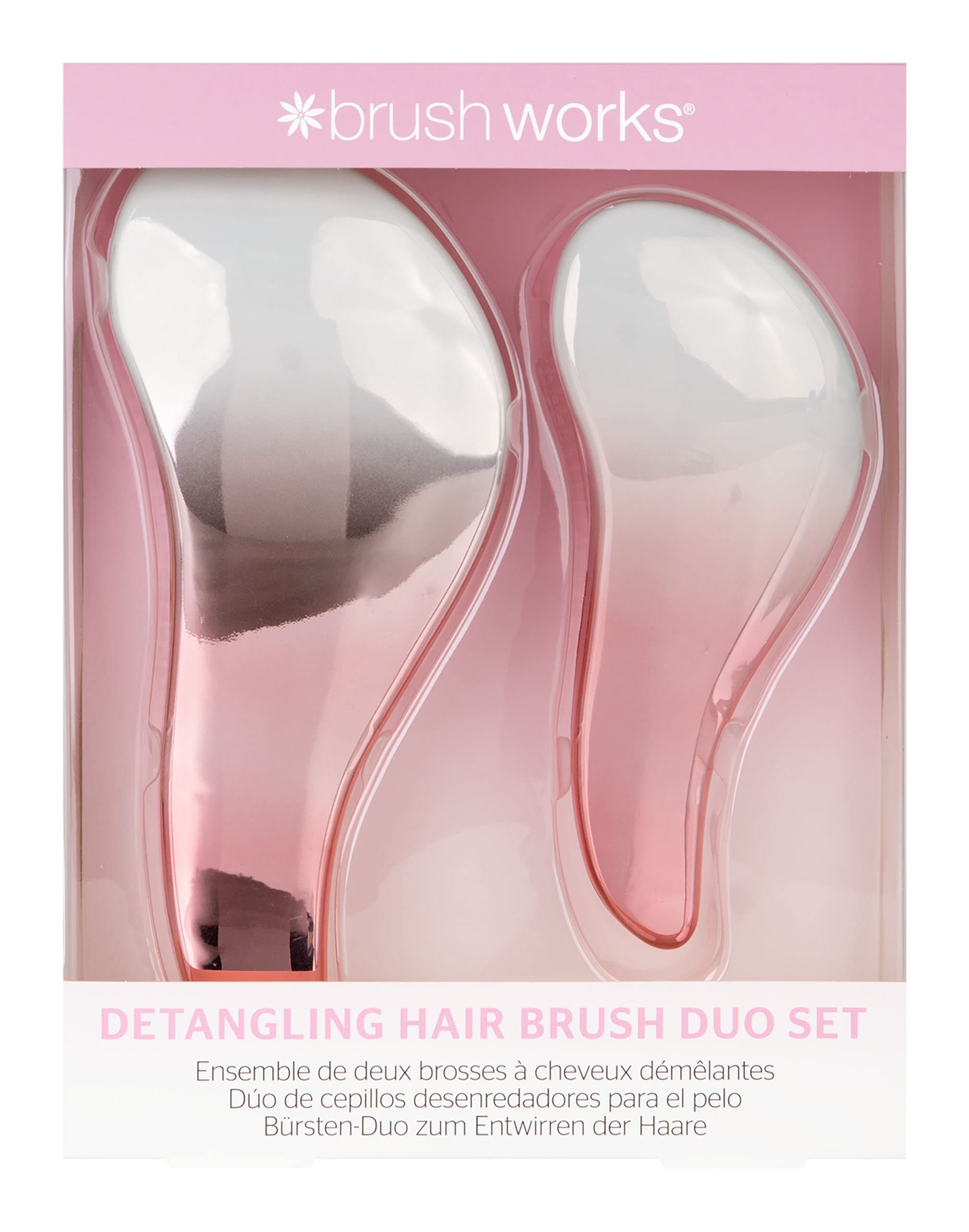 Brushworks Detangling Hair Brush Duo Set