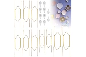 10 Pack Wire Wall Plate Hangers, 6/8/10 Inch Decorative Plate Holders, Invisible Dish Display Wall Plate Hooks Home Decoratio
