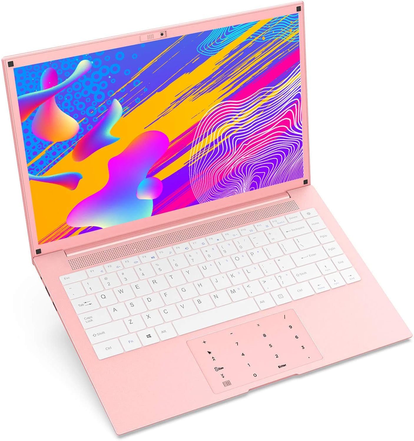 Laptop Computer 14 inch Windows 10 Notebook PC - HAOQIN HaoBook140 Intel Celeron N3350 6GB DDR RAM 64GB EMMC HD IPS Display 5.0GHz WiFi Bluetooth 4.2 HDMI Pink