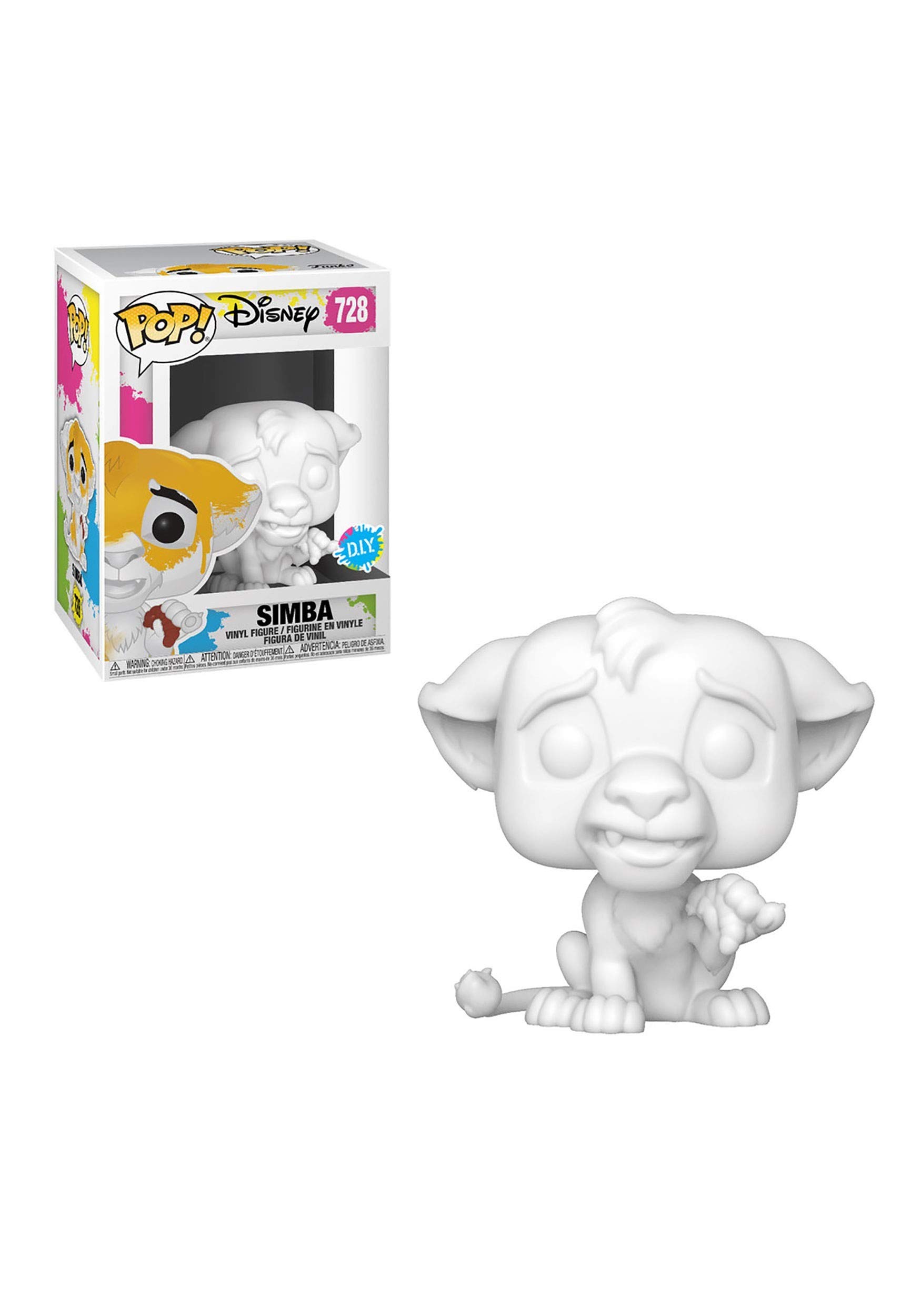 Funko POP! Disney: Lion King-Simba - (DIY) - White - the Lion King - Collectable Vinyl Figure - Gift Idea - Official Merchandise - Toys for Kids & Adults - Movies Fans - Model Figure for Collectors