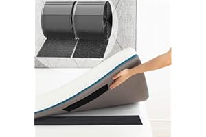 TEUVO 4.3 Inch x 32.8 Feet Heavy Duty Hook and Loop Tape Strips with Adhesive Cushion Grip to Prevent Sliding Keep Couch Cushions Mattress from Sliding, Outdoor No Punching Picture Wall Hanging Strips