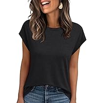 AirMood Womens Dressy Casual Basic T-Shirt Tops Summer Loose Fit :  Amazon.ca: Clothing, Shoes \u0026 Accessories