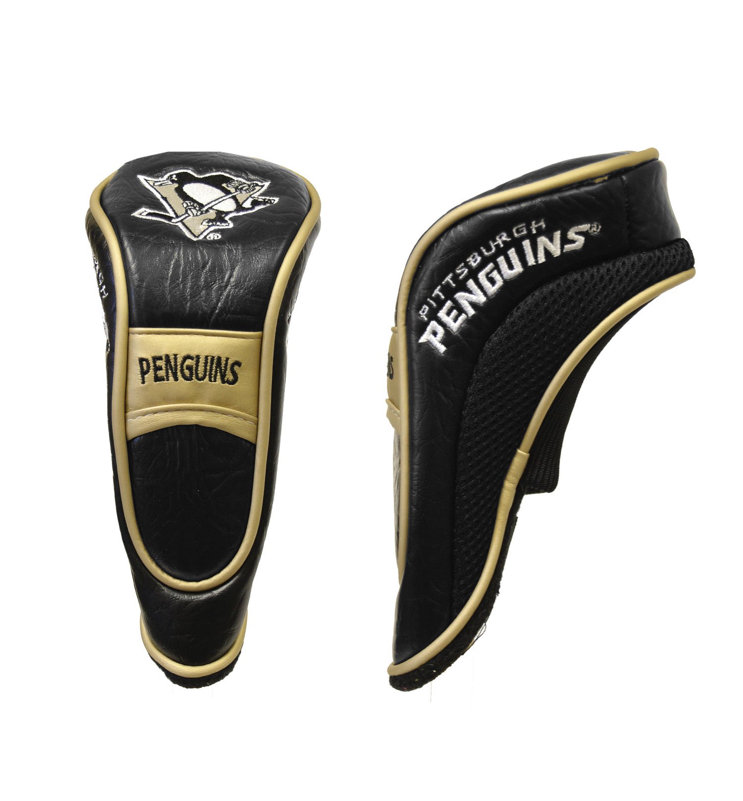 Team Golf NHL Pittsburgh Penguins Hybrid Head Cover Hybrid Golf Club Headcover, Hook-and-Loop Closure, Velour lined for Extra Club Protection