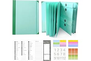 SUYIFE Document Organizer, Important Document Organizer, in Case I Go Missing Binder, if i Die Binder Organizer, Estate Planning Organizer, File Organizer for Paper, Office and School, Work (Green)