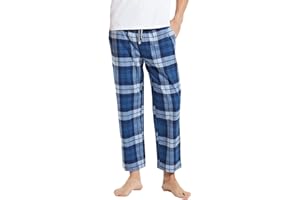 BYX SweetLeisure Big Boy's Cotton Plaid Pajama Pants Lounge Long Pants Loose Size 8 10 12 14 16