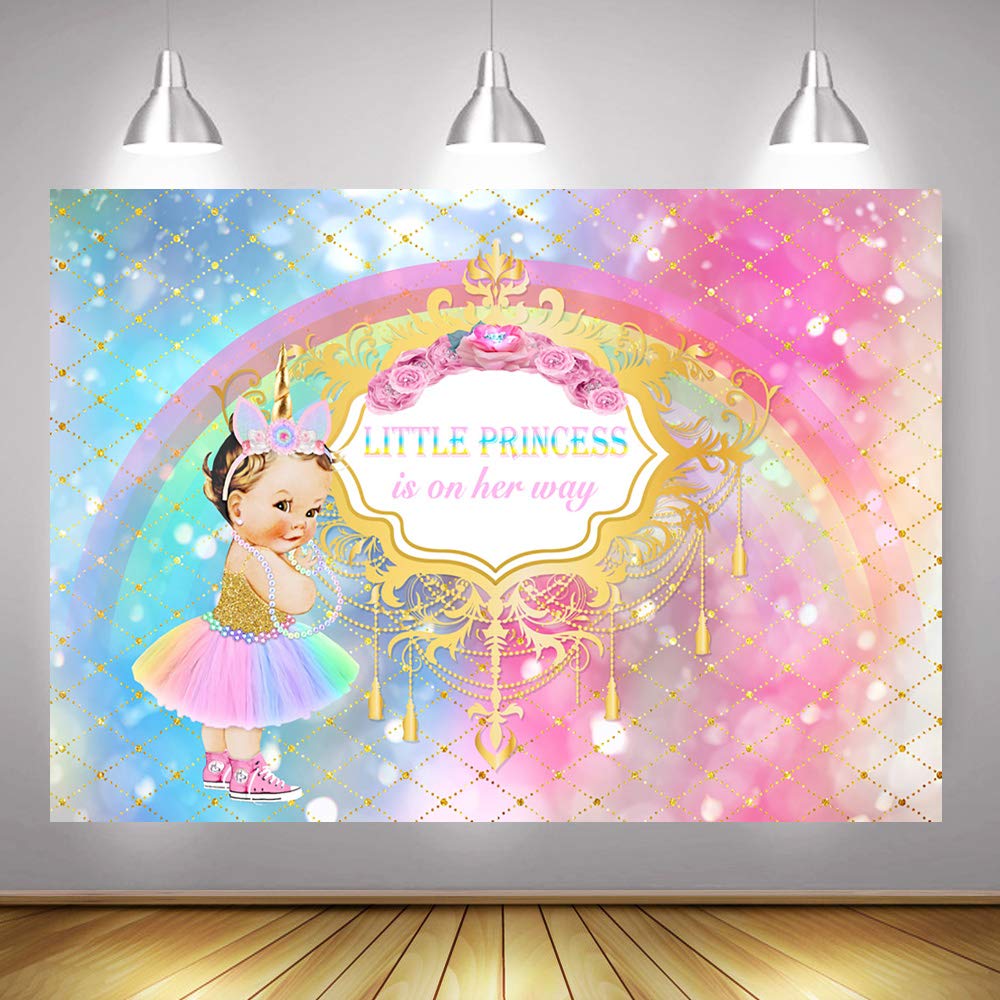 unicorn princess baby shower decorations