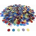 YH Poker 1000 Bingo Chips Markers Tokens - Plastic Discs Chip Counters for Bingo Game Set, Great for Parties Classroom Game N