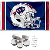 Buffalo Bills Helmet Banner and Tapestry Wall Tack Pads
