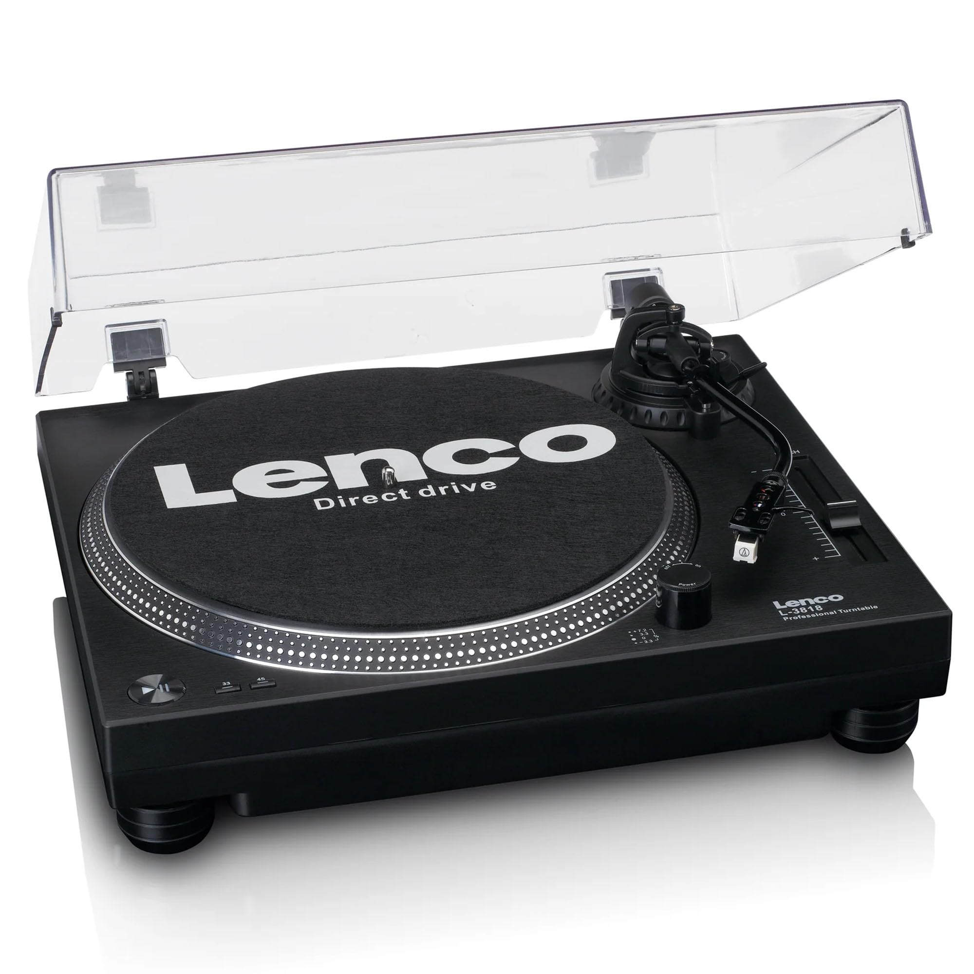 Lenco L-3818BK - Plattenspieler - Schallplattenspieler - Vinyl Player
