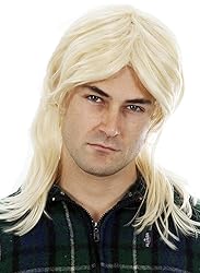 ALLAURA - Garth Wig Blonde Mullet Wigs Men 80s
