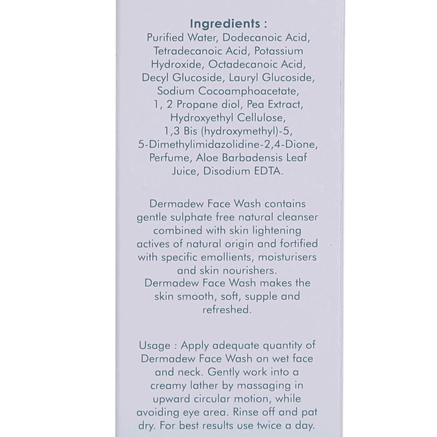 derma duo face wash