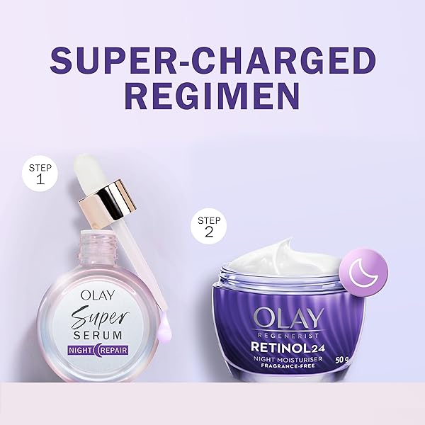 OLAY SUPER SERUM NIGHT REPAIR FRAGRANCE FREE
