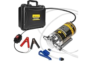 MILADO 12V 100W Electric Oil Change Extractor Pump,1-4L/min Portable Fluid Extractor Transfer Pump for Engine Oil, Diesel, Tr