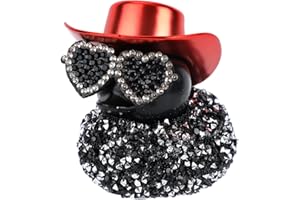 Car Ducks for Dashboard, Black Diamond Novelty Rubber Duck Decoration Funny Cool Car Rubber Ducky Ornament Accessories with G