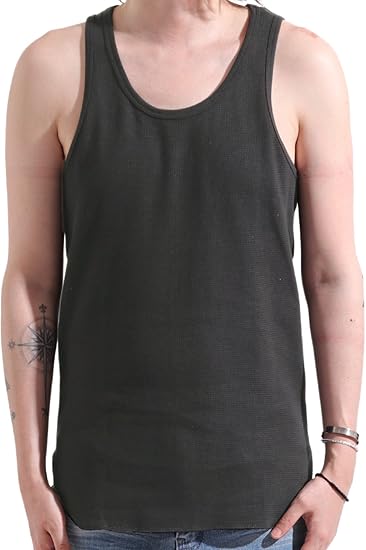 Amazon バレッタ ワッフル 無地 タンクトップ ストレッチ インナー メンズ タンクトップ 通販